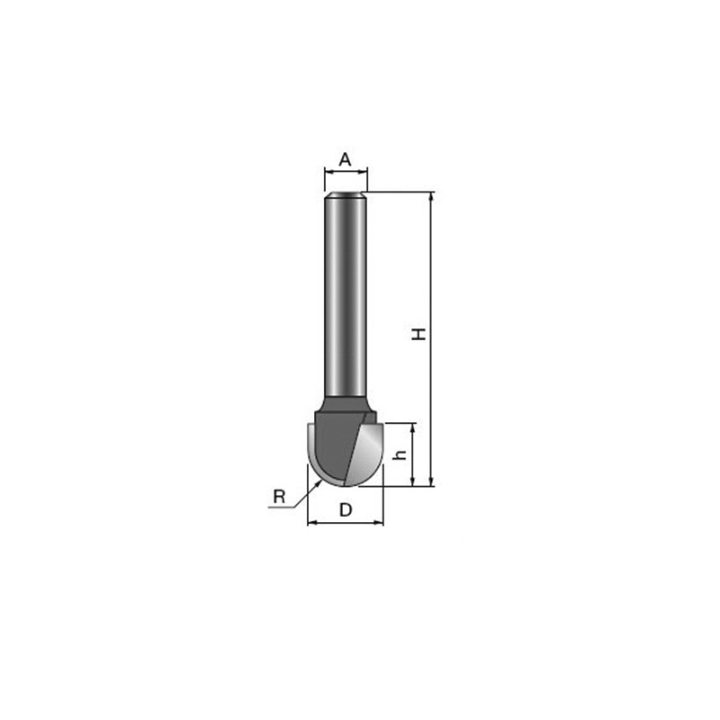 JVL Wasserrinnenfraeser  R3.2 mm   S8mm | JVL-Europe