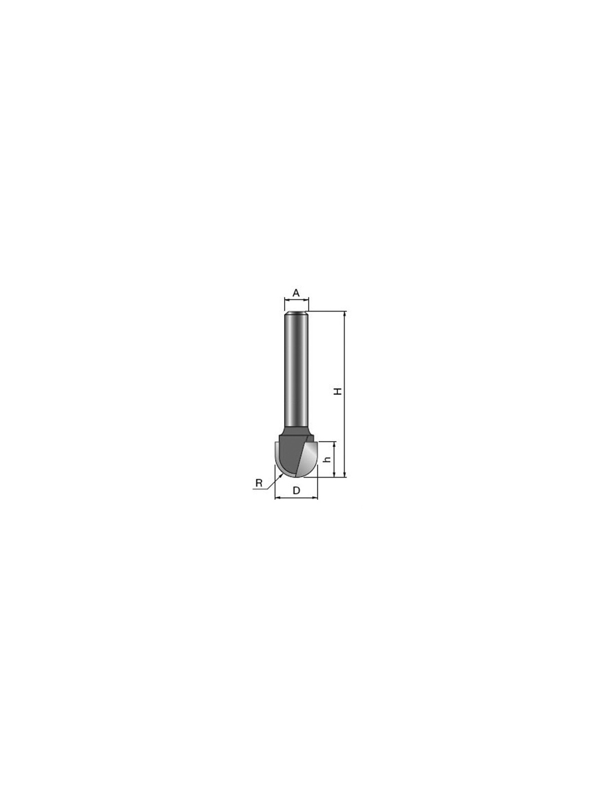 JVL Wasserrinnenfraeser  R3.2 mm   S8mm | JVL-Europe