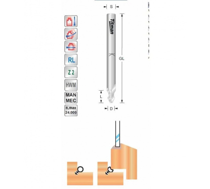 Weather strip cutter Anchor D5.5 S6mm | Titman Tools Weather strip cutter Anchor D5.5 S6mm | Titman Tools