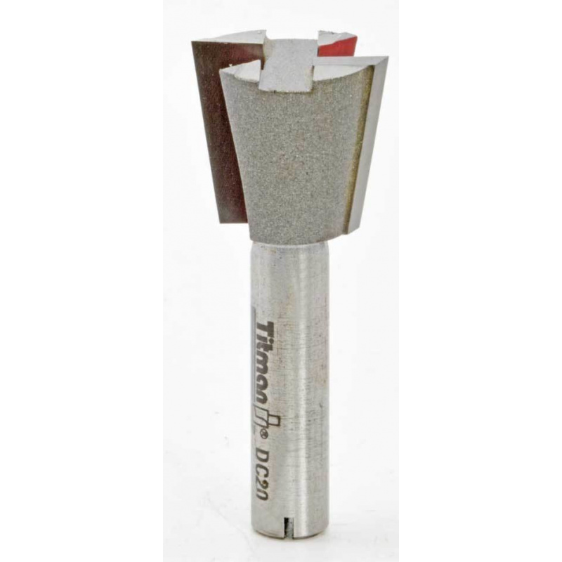 Dovetail bit 10° HW Z2 D20  S8mm | Titman Tools