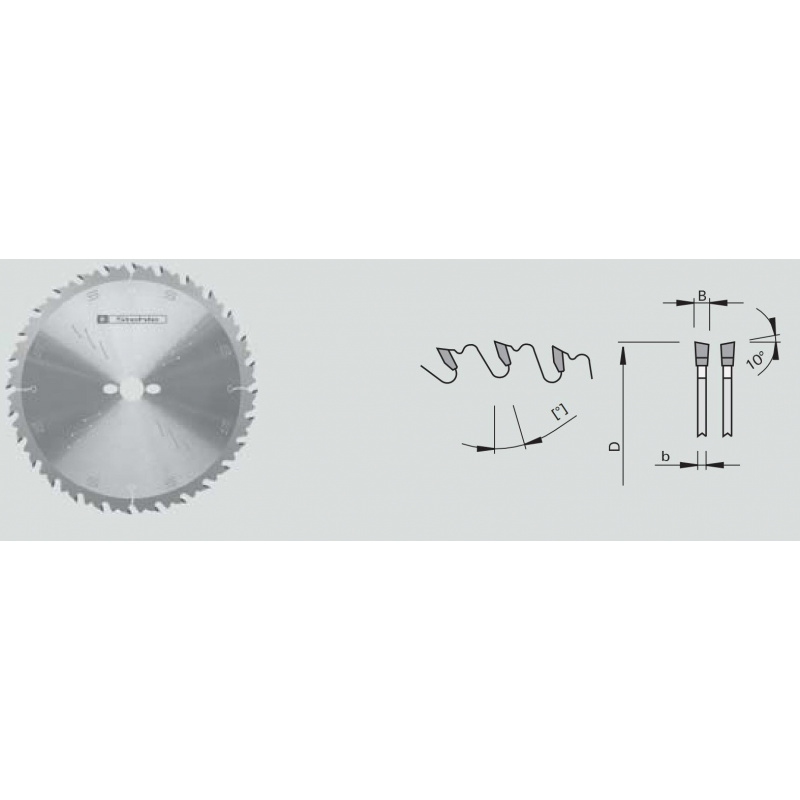 Trimming Saw Blades alternate bevel tooth 400x3,5/2,5x30 Z36 | Stehle