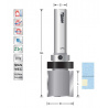 Bearing guide trimmer D25  S12mm for solid surface | Titman Tools
