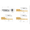 Panel raising set with three profiles  Bore 31,75mm | Stark