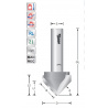 V-Groeffrees 30° S6mm | Titman Tools