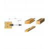 Stark schijffrees / freeskop (lamello mini spot) 100x22 | Stark