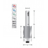 Trimmer D18  S6mm negative axis angle | Titman Tools