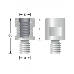 Verlängerungen  M10x1.5  L40mm | Titman Tools