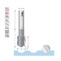 Halfrond groeffrees R4  S12mm  voor solid surface materiaal | Titman Tools Halfrond groeffrees R4  S12mm  voor solid surface materiaal | Titman Tools