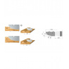 Paneel freeskop Incl. profiel A 180x23 asgat 35mm | Stark