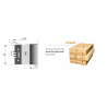 Cross grain joint cutter 125X60  Z3 Bore 35mm | Stark