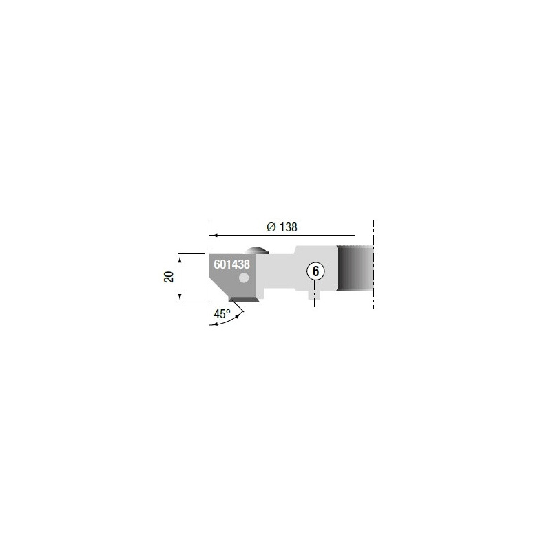 Optional cutterhead no. 6 for YS113AZM Bore 35mm | Stark