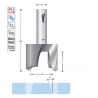 Tenoning cutter D23  S12mm for repair work on solid surface  material | Titman Tools