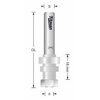 Arbor for Groovers  6,35mm  S6mm | Titman Tools