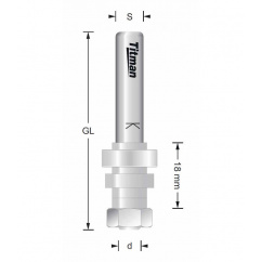 Opname voor schijffrezen  6,35mm  S6mm | Titman Tools