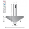 Bevel cutter 45° D52  S12mm | Titman Tools