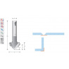 V-groeffrees voor solid surface materiaal | Titman Tools