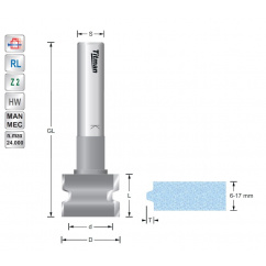Tong en groeffrees voor solid surface materiaal | Titman Tools