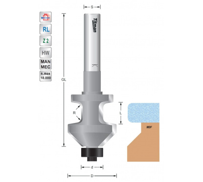 Kookplaat sparing frees voor solid surface materiaal Kookplaat sparing frees voor solid surface materiaal