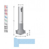 Overflow edge cutter for curved fronts  for solid surface | Titman Tools