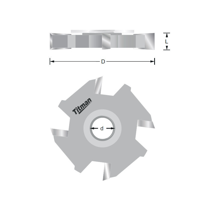 Titman Nutsägen 2 mm mit Innengewinde M12x1 | JVL-Europe