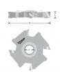Schijffrees 2 mm Binnendraad M12x1 Titman | JVL-Europe