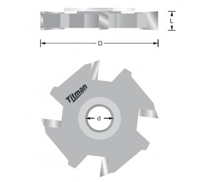Schijffrees 2,5 mm Binnendraad M12x1 Titman | JVL-Europe