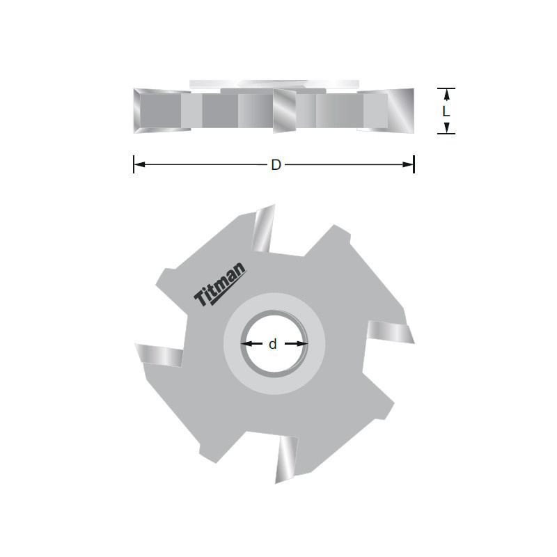 Titman Nutsägen 5mm mit Innengewinde M12x1 | JVL-Europe