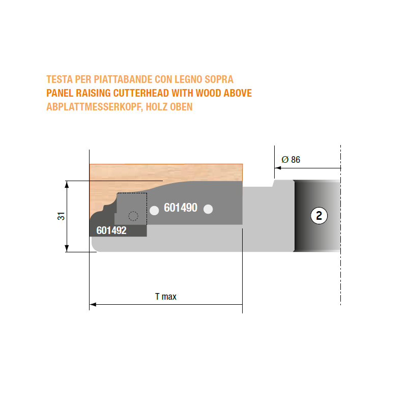 Stark Profilplatten-Abplattfräser (Unten) Bohrung 30mm | JVL-Europe