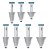 Bevel cutter  30°  S8mm with bearing and high cutting length | Titman Tools