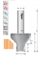 Titman Bevel cutter 45° S12mm | JVL-Europe