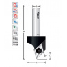 Wendeplatten-V-Nutfräser 45°  S12mm | Titman Tools