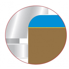 Rounding over cutter with extended cutting edge R2 S6mm