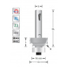 Rounding over cutter with extended cutting edge R2.5 S8mm | Titman Tools