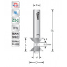 Dubbele afschuinfrees 45° S6mm | Titman Tools