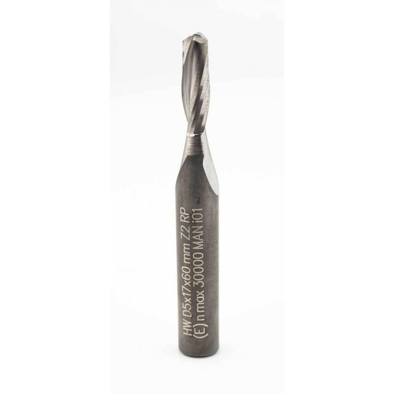 ENT Spiral bit solid carbide 5 mm Two flute ENT 10024 | JVL-Europe