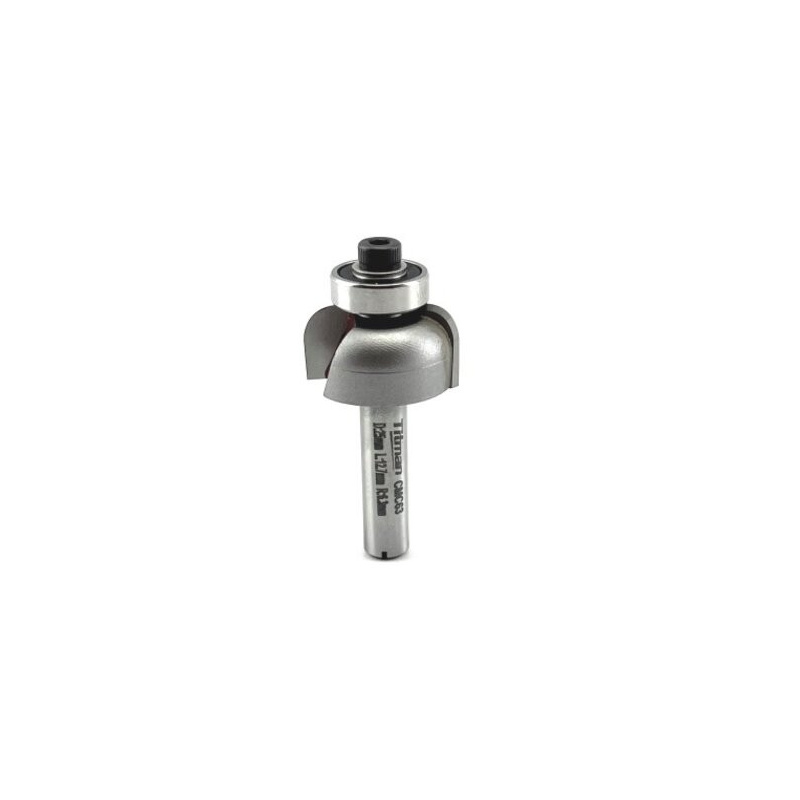 Holprofielfrees met lager R6,35  S8mm | Titman Tools