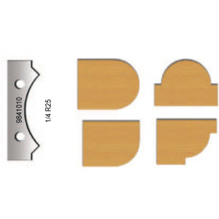 Set of 2 profile carbide blades for VIRUTEX FR98H  9841010
