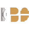 Set of 2 profile carbide blades for VIRUTEX FR98H  9841010 | Virutex