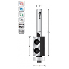 Replacement tip trimmer D19 L20 S8mm