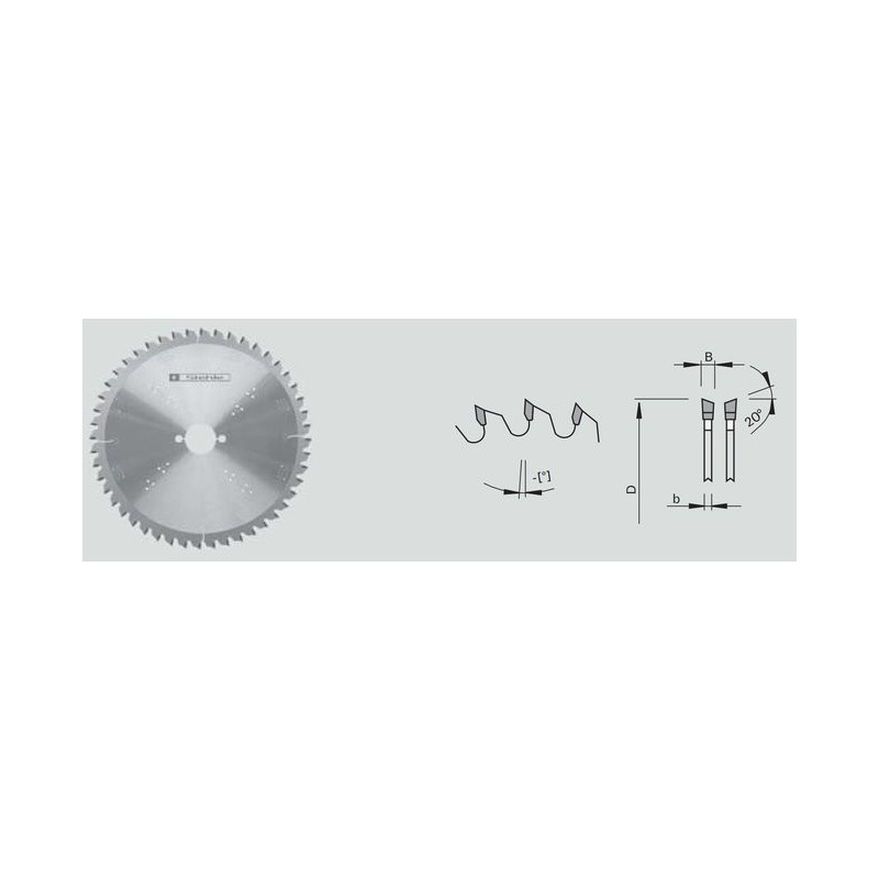 Kap- en radiaal cirkelzaagblad wisseltand 260x2.5/1.8x30 Z60 Stehle | JVL-Europe