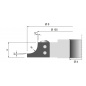 quarter round cutterhead R15 Bore 50mm quarter round cutterhead R15 Bore 50mm