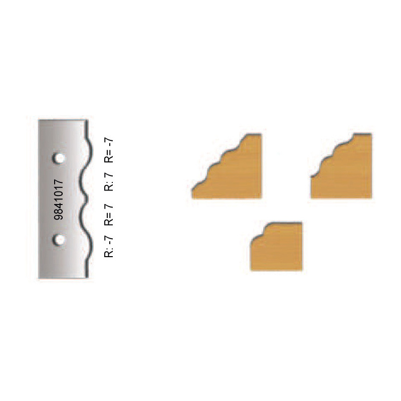 Virutex Set of 2 profile carbide blades for VIRUTEX FR98H  9841017 | JVL-Europe