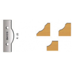 Set of 2 profile carbide blades for VIRUTEX FR98H  9841016