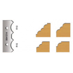 Set of 2 profile carbide blades for VIRUTEX FR98H  9841014
