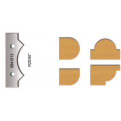 Set of 2 profile carbide blades for VIRUTEX FR98H  9841013