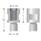 Adapter External thread M10x1.5 to internal thread M12x1