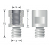 Adapter External thread M10x1.5 to internal thread M12x1 | Titman Tools