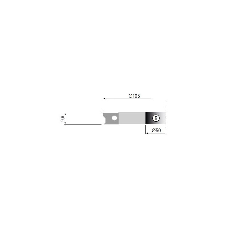 Stark Optional cutter no.6 for TH20TM60 105X9,6X40 Z2 | JVL-Europe