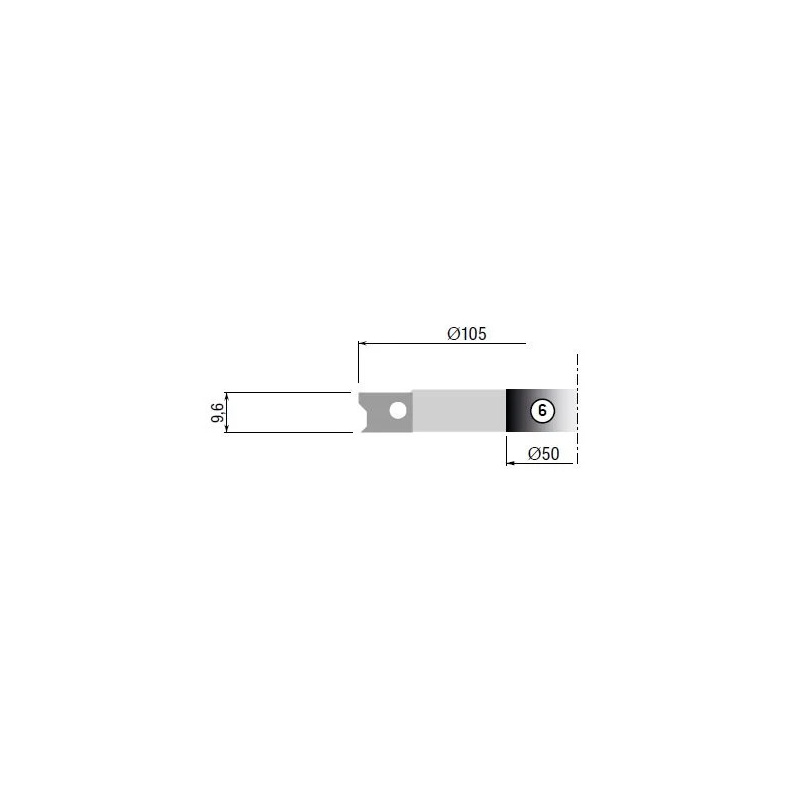 Optionaler Fräskopf nr. 6 für TH20TM60 105X9,6X40 Z2 | Stark