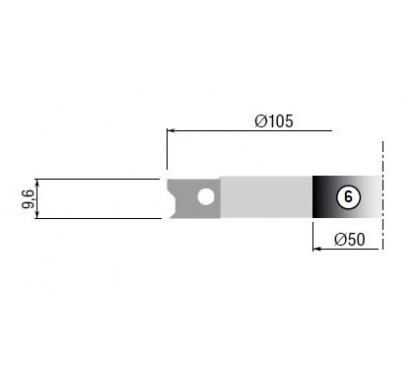 Stark Optional cutter no.6 for TH20TM60 105X9,6X40 Z2 | JVL-Europe